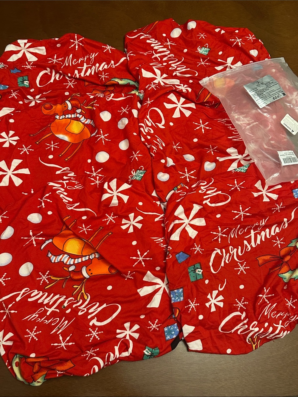 Set of 6 Bar Stool Round Christmas Holiday Chair Covers